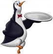 the penguin waiter