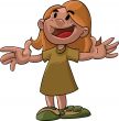 girl with open arms