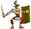 cartoon gladiator