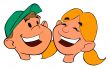 Boy and girl cartoon