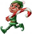 elf with candy