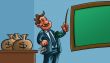 man teaching how to get money