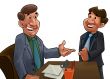 boss and worker