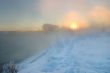 Frosty winter morning