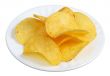 Chips in a white plate