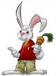 The rabbit with carrot