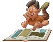 the boy reading