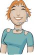 Call center girl with a green bluse