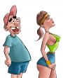 watching a gym girl
