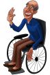 Old man in whellchair