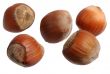 Hazelnuts, isolated