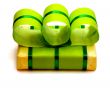 Green Gift Box with Green Ribbon