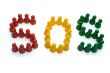 Pawns and forming the word SOS