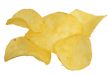 Chips on a white background