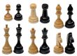 Set of wooden chess pieces