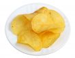 Chips in a white plate