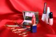 Makeup Set On Red