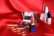 Makeup Set On Red