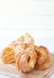 Apple custard filled croissants