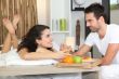 Surprise breakfast in bed