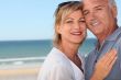 Happy couple at the beach