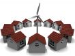 wind generator and houses