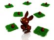 rabbit and easter egg