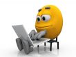 smiley and computer