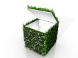 grass and flower box