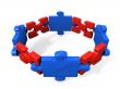 red and blue puzzle