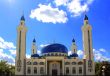 Landscape with Islam temple of the South Russia