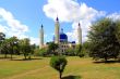 Landscape with Islam temple of the South Russia