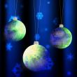 holiday background with christmas balls