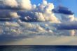 Image with sea and cloudiness sky