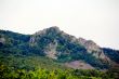 Summer landscape with Caucasus green mountains