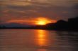 beautiful sunset on the Danube River