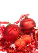 Red Christmas baubles