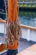Ropes on  tallship mast