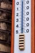 Outdoor thermometer closeup 