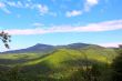 Summer landscape with Caucasus green mountains
