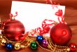 Red and other colorful Christmas baubles