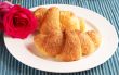 Croissants with roses