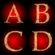 letters stars red