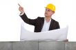 Engineer pointing to an area
