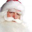 Santa Claus portrait smiling isolated over a white background