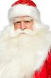 Santa Claus portrait smiling isolated over a white background