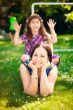 Artistic lifestyle photo happy family: adult woman and her daugh