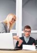 Young successful business people are working in the office.