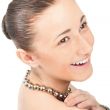 Pretty naked woman with necklace