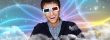 Portrait of young stylish modern man wearing 3d glasses watching